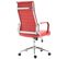 Fauteuil De Bureau Kolumbus Similicuir Rouge