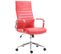 Fauteuil De Bureau Kolumbus Similicuir Rouge