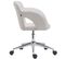 Chaise De Bureau Edison Similicuir Blanc