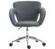 Chaise De Bureau Edison Similicuir Gris