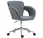 Chaise De Bureau Edison Similicuir Gris