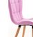 Chaise De Salle À Manger Elda En Similicuir Rose