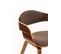 Chaise Retro Kingston En Tissu Noyer / Marron