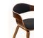 Chaise Retro Kingston En Tissu Noyer / Noir