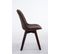 Chaise De Visiteur Borneo V2 Tissu Marron/noyer