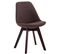 Chaise De Visiteur Borneo V2 Tissu Marron/noyer