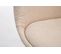 Chaise De Visiteur Borneo V2 Tissu Crème/noyer