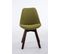 Chaise De Visiteur Borneo V2 Tissu Vert/noyer