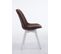 Chaise De Visiteur Borneo V2 Tissu Marron/blanc