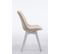 Chaise De Visiteur Borneo V2 Tissu Crème/blanc