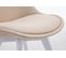 Chaise De Visiteur Borneo V2 Tissu Crème/blanc