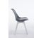 Chaise De Visiteur Borneo V2 Similicuir Gris/blanc