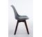 Chaise De Visiteur Borneo V2 Similicuir Gris/noyer