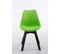 Chaise De Visiteur Borneo V2 Similicuir Vert/noyer