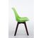 Chaise De Visiteur Borneo V2 Similicuir Vert/noyer