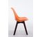 Chaise De Visiteur Borneo V2 Similicuir Orange/noyer