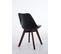 Chaise De Visiteur Borneo V2 Similicuir Noir /noyer