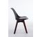 Chaise De Visiteur Borneo V2 Similicuir Noir /noyer