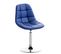 Chaise Lounge Emil En Similicuir Bleu