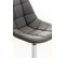 Chaise Lounge Emil En Similicuir Gris