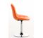 Chaise Lounge Emil En Similicuir Orange