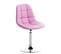 Chaise Lounge Emil En Similicuir Rose