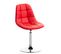 Chaise Lounge Emil En Similicuir Rouge