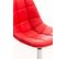 Chaise Lounge Emil En Similicuir Rouge