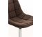 Chaise Lounge Emil En Tissu Marron