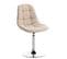 Chaise Lounge Emil En Tissu Crème