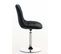 Chaise Lounge Emil En Tissu Noir