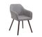 Chaise De Salle À Manger Achat V2 Tissu Gris/noyer