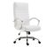 Fauteuil De Bureau Xl Valais Similicuir Blanc