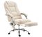 Fauteuil De Bureau Pacific Avec Fonction Massage Tissu Crème