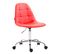 Fauteuil De Bureau Reims Similicuir Rouge