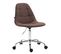 Fauteuil De Bureau Reims Tissu Marron