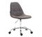 Fauteuil De Bureau Reims Tissu Gris Foncé