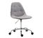 Fauteuil De Bureau Reims Tissu Gris