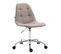 Fauteuil De Bureau Reims Tissu Taupe