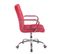 Fauteuil De Bureau Deli Tissu Rouge