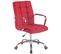 Fauteuil De Bureau Deli Tissu Rouge