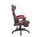 Fauteuil De Bureau Heat En Similicuir Noir / Rouge