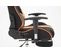 Fauteuil De Bureau Racing Limit Tissu Avec Ou Sans Repose-pieds Noir / Orange/avec Repose-pieds