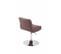 Chaise Lounge Club En Tissu Marron