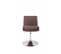 Chaise Lounge Club En Tissu Marron