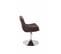 Chaise Lounge Club En Tissu Marron