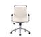 Fauteuil De Bureau Burnley Similicuir Ou Véritable Cuir Blanc /similicuir