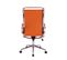 Chaise De Bureau Batley En Similicuir Ou Véritable Cuir Orange/similicuir