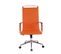 Chaise De Bureau Batley En Similicuir Ou Véritable Cuir Orange/similicuir