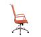 Chaise De Bureau Batley En Similicuir Ou Véritable Cuir Orange/similicuir